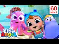 Fun Day At The Aquarium | Little Angel | Kids Learn! | Nursery Rhymes | Sing Along