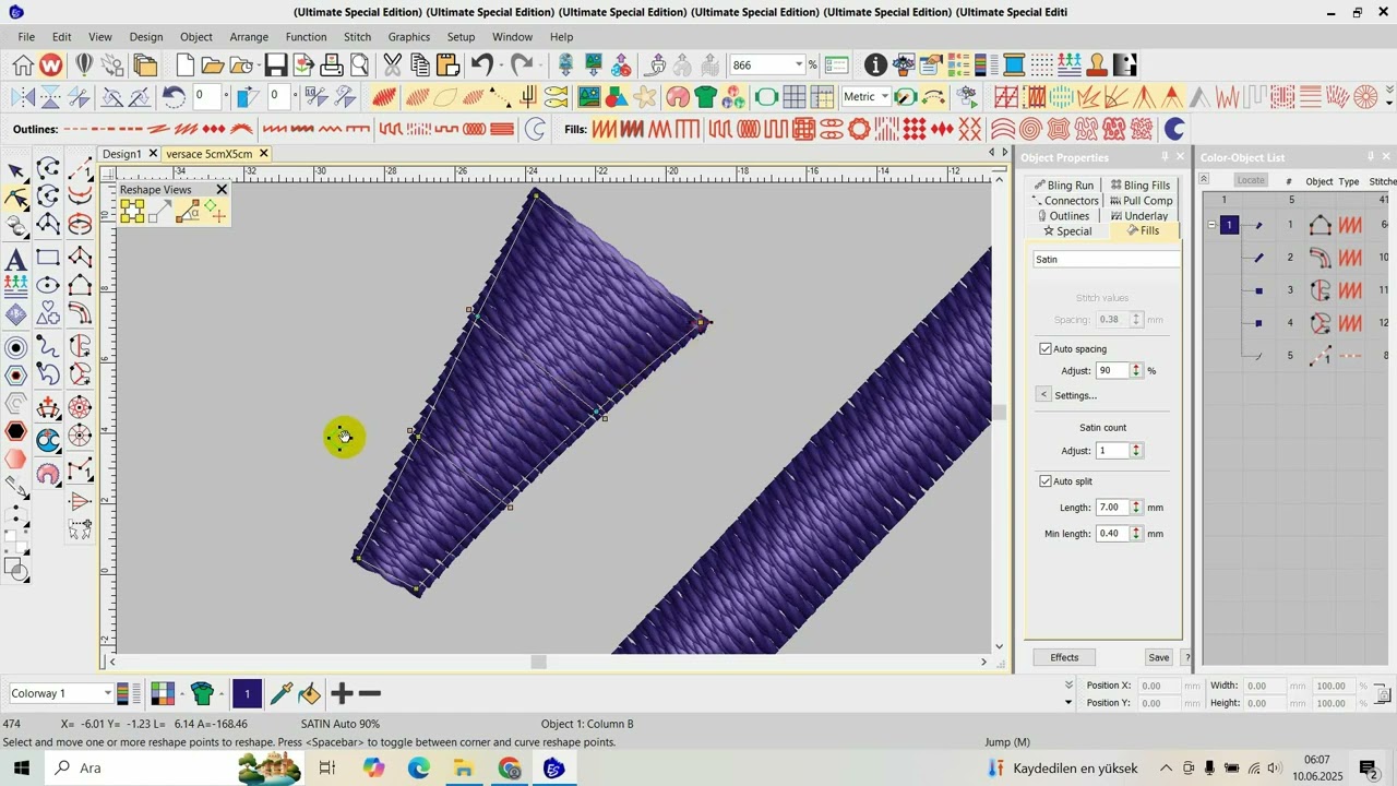 Wilcom Embroidery Studio Eğitimi | 8. Ders 