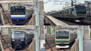 【めっちゃ揺れる！めっちゃ飛ばす！！】品鶴線 西大井～武蔵小杉間 列車通過集！