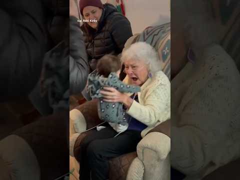 Grandma Breaks Down In Tears Meeting Her Great-Granddaughter For First Time