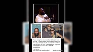 Rick Ross discusses dating Foxy Brown in his book Hurricanes !