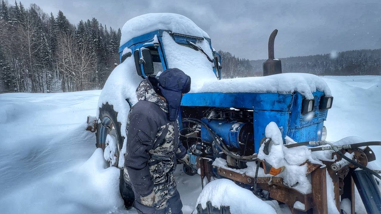 РЕАНИМАЦИЯ Т-40 И РЕМОНТ НА ФЕРМЕ! Кладем керамогранит 120х60 с папой.