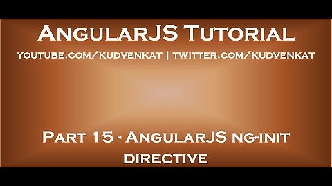 AngularJS ng init directive