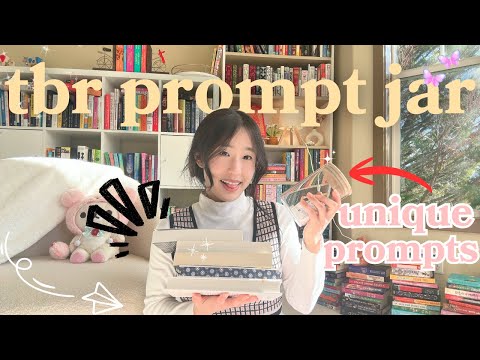 tbr prompt jar picks feb reads! 💌 these prompts are a good influence 🤓