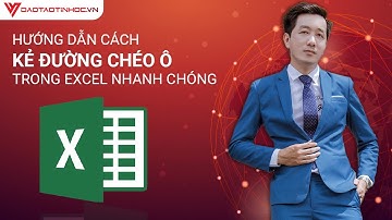 Hướng dẫn cách kẻ đường chéo trong excel mới nhất 2022 - Đào Tạo Tin Học Online