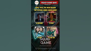 Can you perfect score this Squid Game Quiz? #shorts #quiz #squidgame