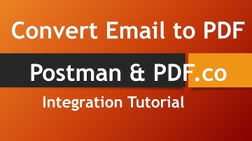 How to Convert Email (EML, MSG files) to PDF with PDF.co using Postman
