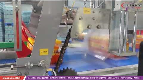 Invospeed S25– High-Speed Shrink Wrapping Machine for Juice Bottles