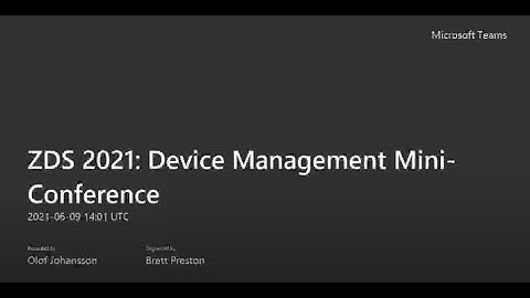Device Management Mini-Conference