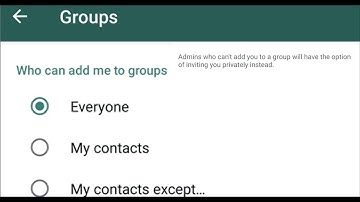 Hoe u kunt voorkomen dat u zonder uw toestemming aan WhatsApp-groepen wordt toegevoegd | Android-...