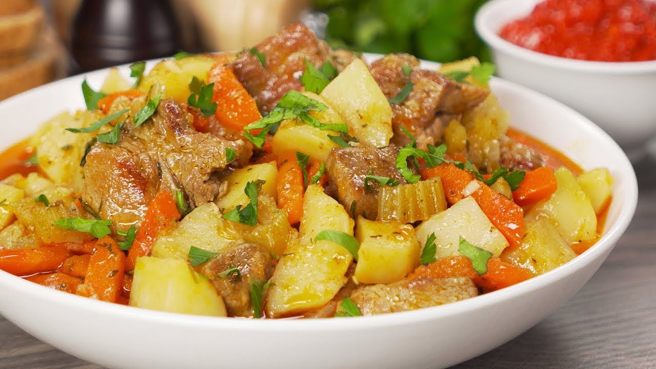 ⁣One-Pot Hearty PORK STEW Recipe | Homestyle Pork & Root Vegetable Stew. Recipe by Always Yummy!