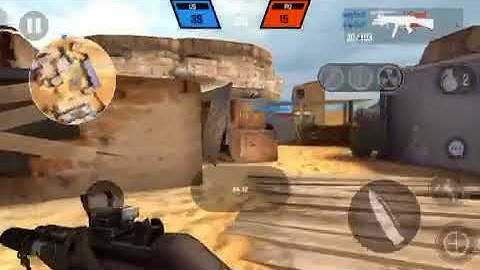Bullet Force playing the game on iOS