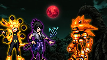 Naruto (all form) & Sasuke Indra V2 VS Mecha Sonic V2 in Jump Force Mugen
