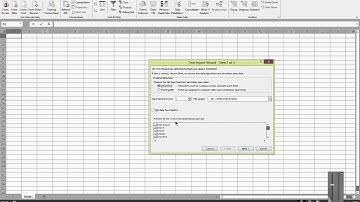 How to import data from a text file in Microsoft Excel 2013