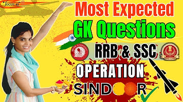 Most Expected GK Questions for SSC & RRB 2025 Exams | Best Tricks |Option-wise Explanation #ssc #rrb