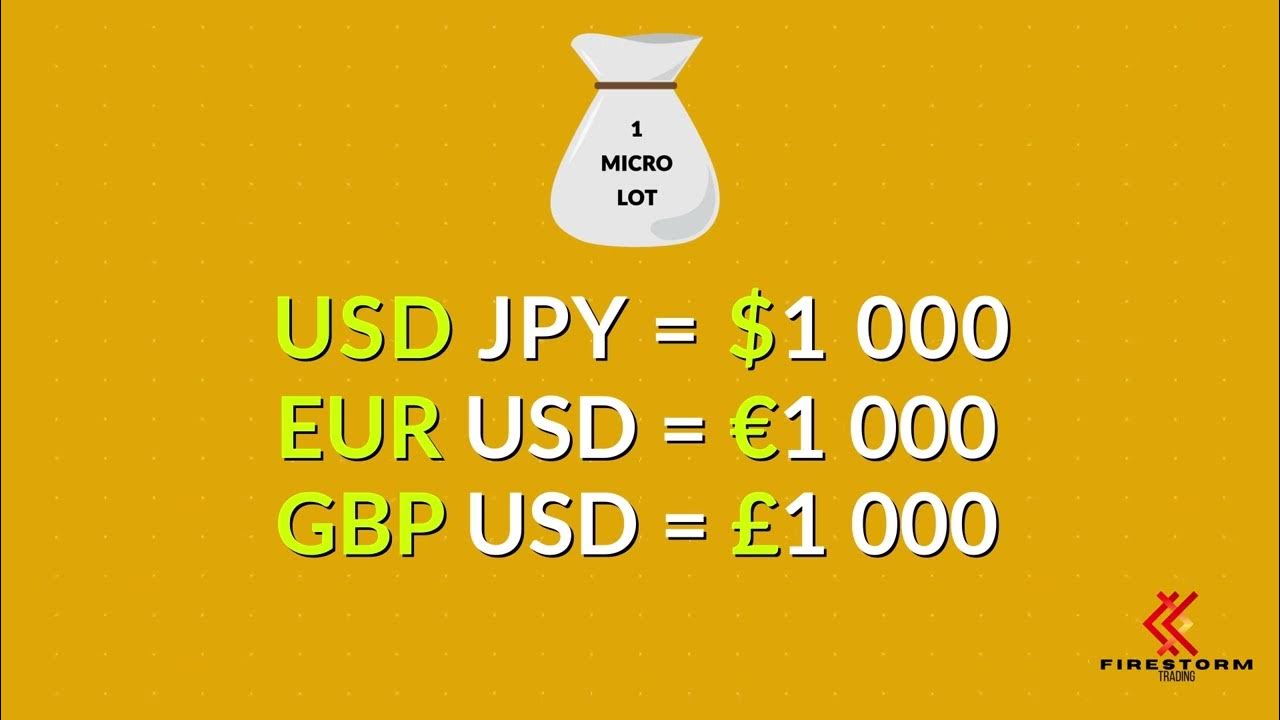 What is a Lot in Forex Trading? Lot Sizes MetaTrader 4 YouTube