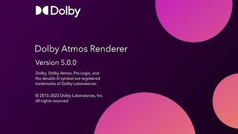 Single Windows PC Dolby Atmos Renderer V5 + DAW