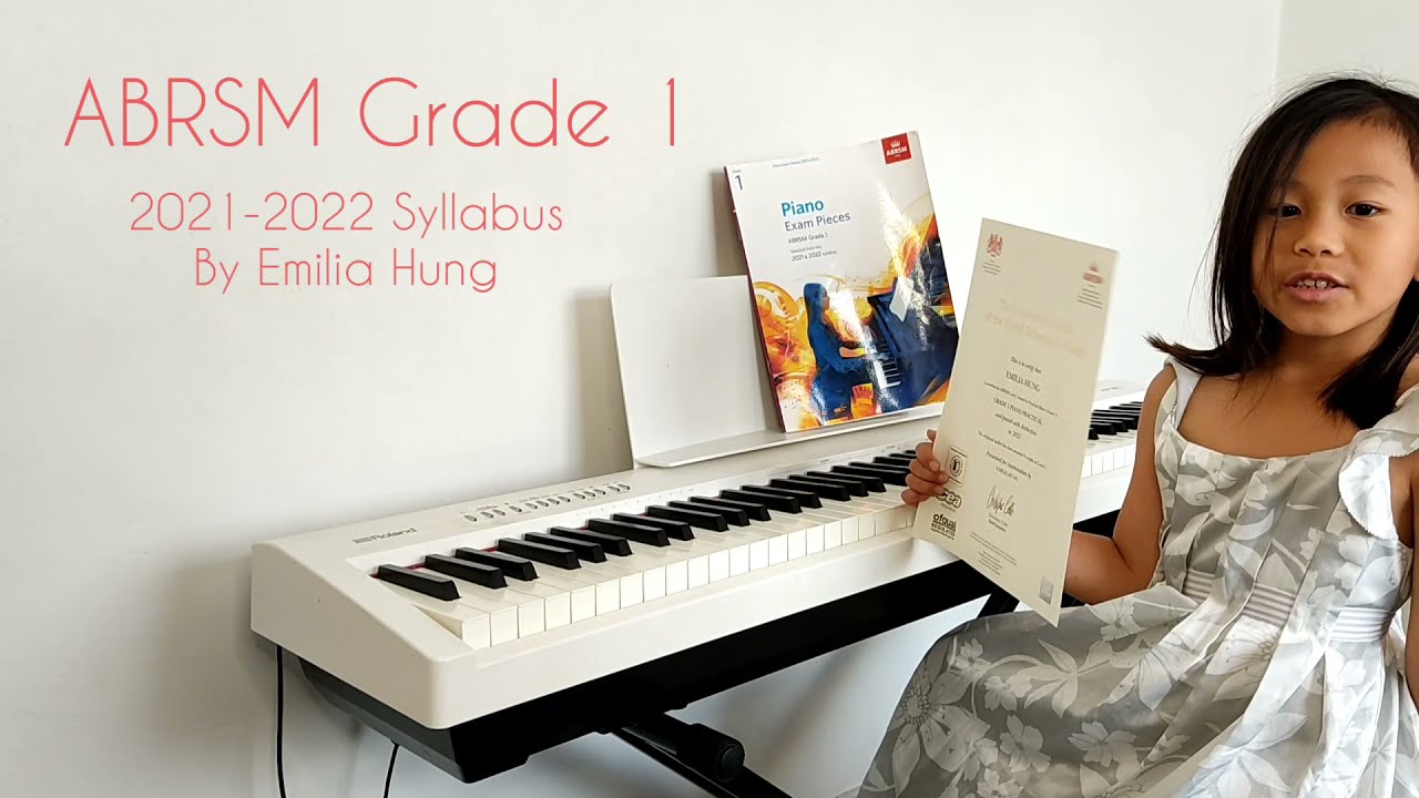 ABRSM Piano Grade 1 Practical Exam pieces example for new 2021 & 2022 syllabus by Emilia Hung Mock