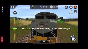 ASMR Emd SD70ace engine idling for 5 minutes long