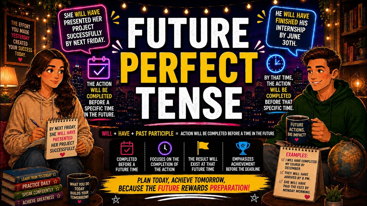 Future Perfect Tense Made Easy | Learn English Through Simple ...