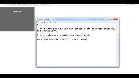 Center a Div horizontally and vertically