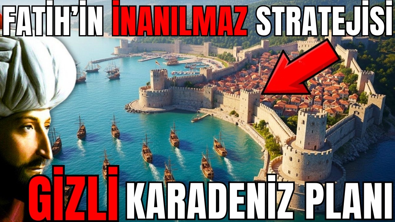 FATİH SULTAN MEHMET’İN KİMSENİN BİLMEDİĞİ KARADENİZ PLANI: GİZLİ KALE AĞI!