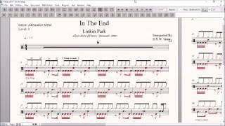 Drum Score World (Sample) - Linkin Park - In The End