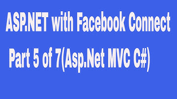ASP NET with Facebook Connect Part 5 of 7