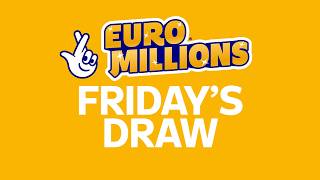 The National Lottery EuroMillions draw results from Friday 31 July 2026