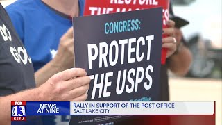 Rally held in support of USPS
