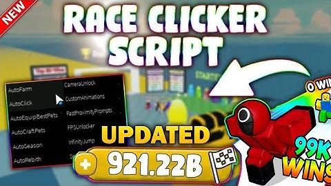 *NEW* Race Clicker Script (PASTEBIN 2025) (WINS AUTOFARM, AUTO REBIRTH, AUTO RACE )