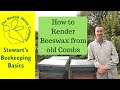 Cleaning Beeswax #Beekeeping Basics - The Norfolk Honey Co.