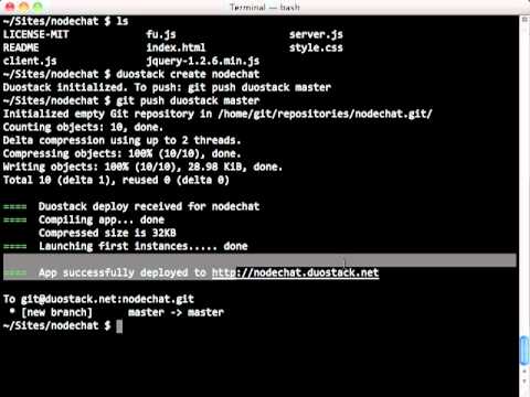 How to deploy a Node.js app on Duostack