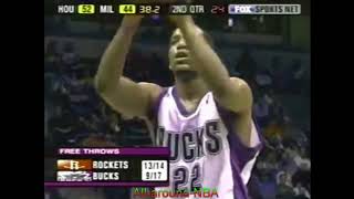Michael Redd 36 Points 3 Ast Vs. Houston Rockets, 2003-04.