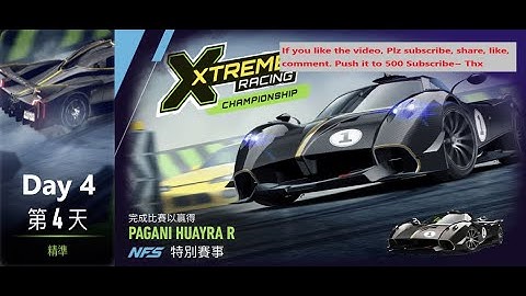 Pagani Huayra R | XTREME RACING CHAMPIONSHIP | Need For Speed: No Limits | Day 4