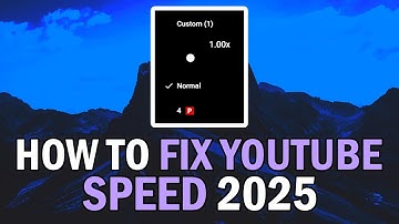 How To FIX YouTube Playback Speed Not Working 2025 (YouTube Video 2X Speed Not Working 2025)