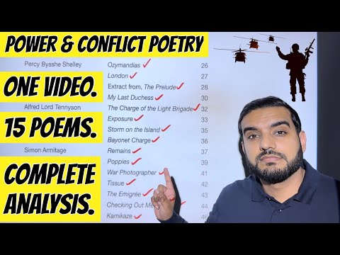 Power & Conflict: ALL 15 Poems: EVERYTHING You Need In One Video