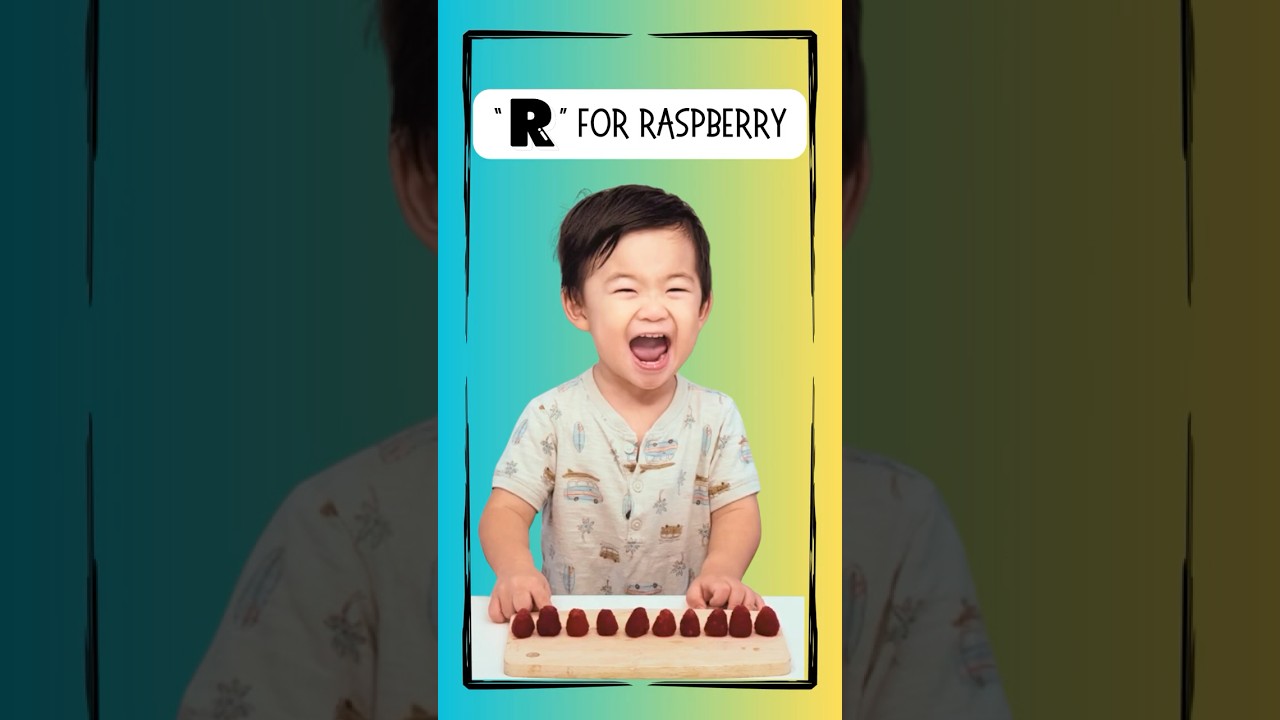 “R” for Raspberry — sweet, sour, and totally snackable! 