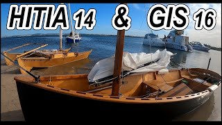 Home made sailing boats,  Goat Island Skiff  and Hitia 14