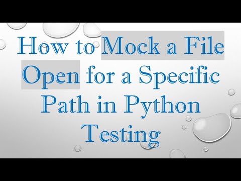 How to Mock