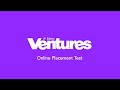 Ventures 3e How-to Video - Online Placement Test