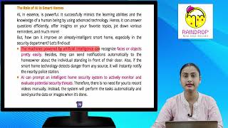 Ch 7 | Raindrop | Computer | Class 4 | More on Artificial Intelligence | For children