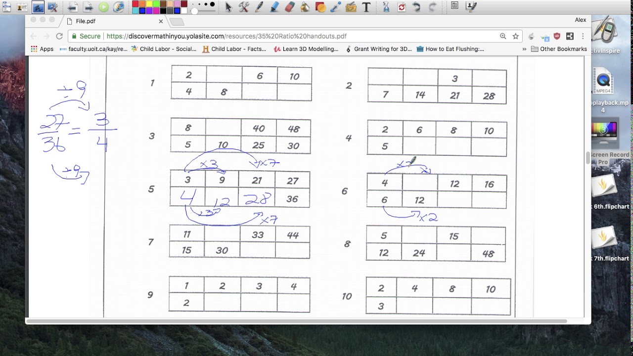 Worksheet 2 Ratio problems - YouTube