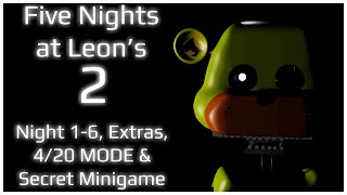 Five Nights at Leon's 2 (Original) | Night 1-6, Extras, 4/20 MODE & Secret Minigame