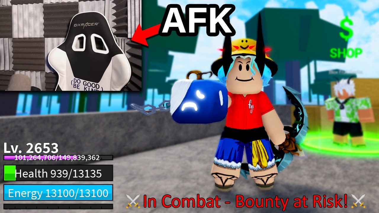 Pretending to Be AFK With the RAREST LIMITED Fruits! (Blox Fruits)