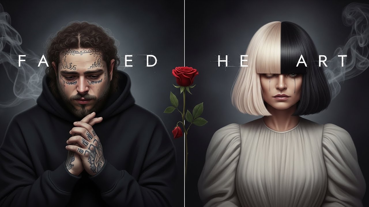 “Faded Heart” – Post Malone × Sia | AI-Enhanced Emotional Lyrics Video ...