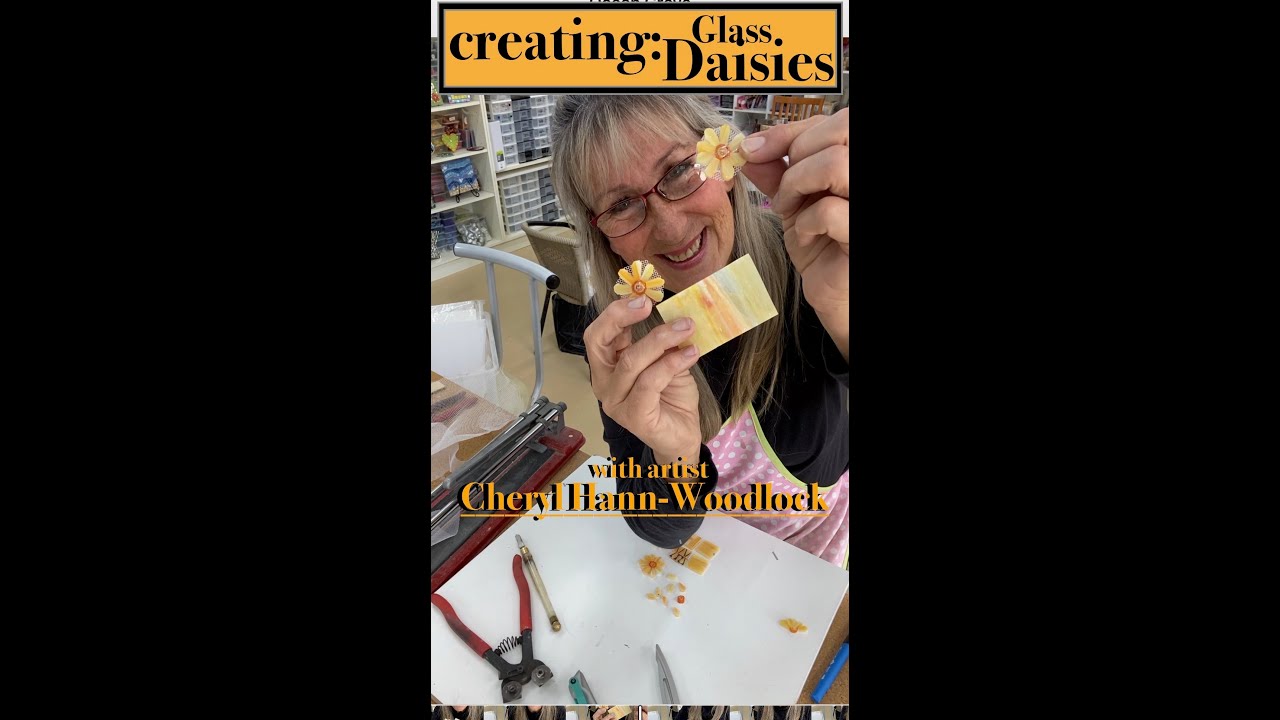 simple steps to making GLASS DAISY FLOWERS.