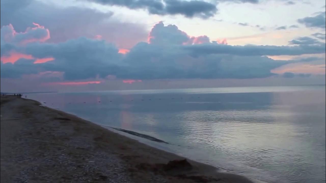 Море восхитительно. Закат на Азовском море. Посёлок Ильич Азовское море закат.