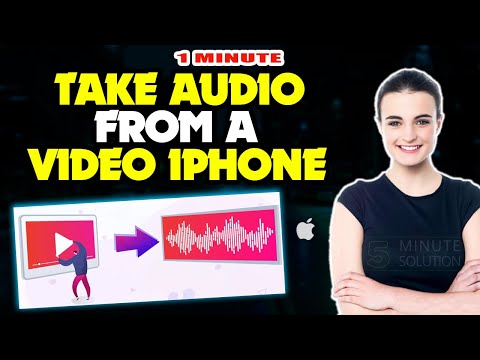 How to take audio from a video iPhone | Extract Audio From Video 2024