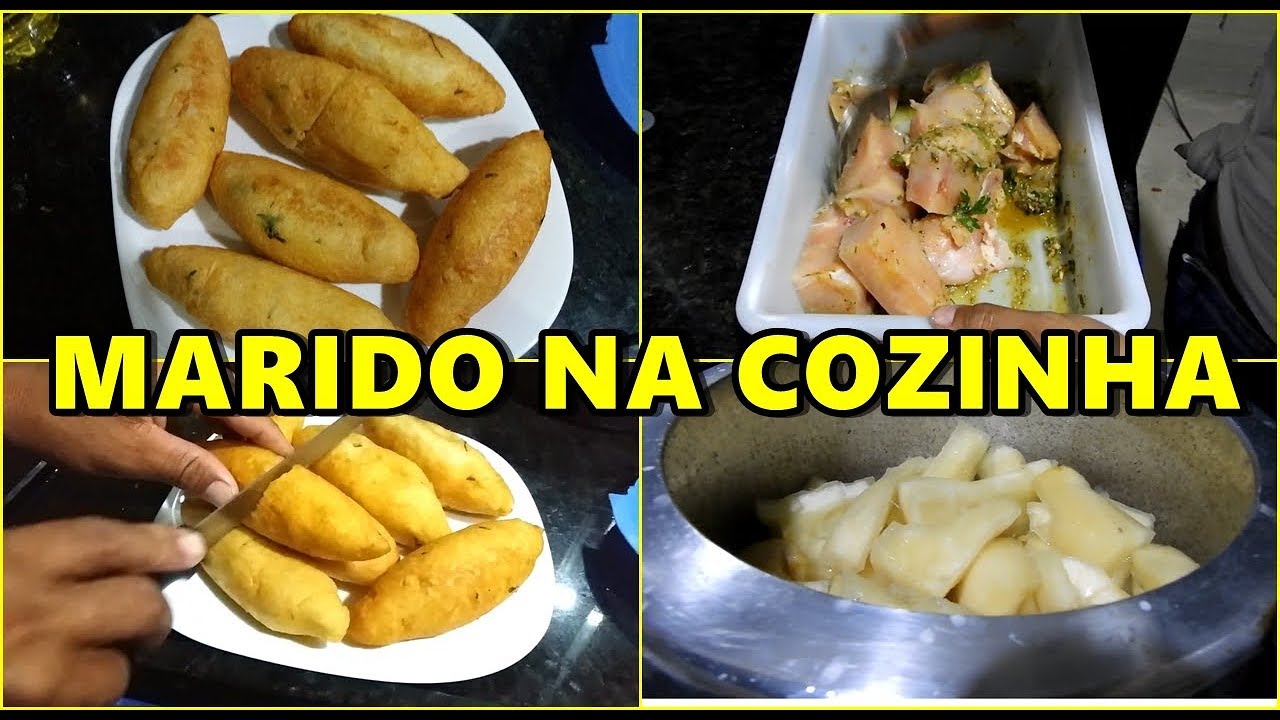 VLOG: MARIDO NA COZINHA, RECEITA DE BOLINHO DE AIPIM OU MANDIOCA